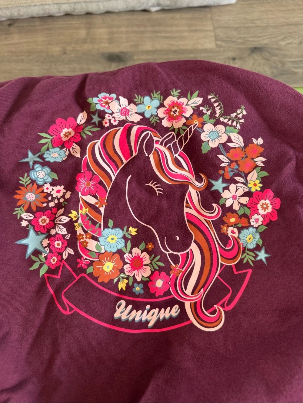 Girls' Burgundy & Pink Varsity Jacket - Unbranded